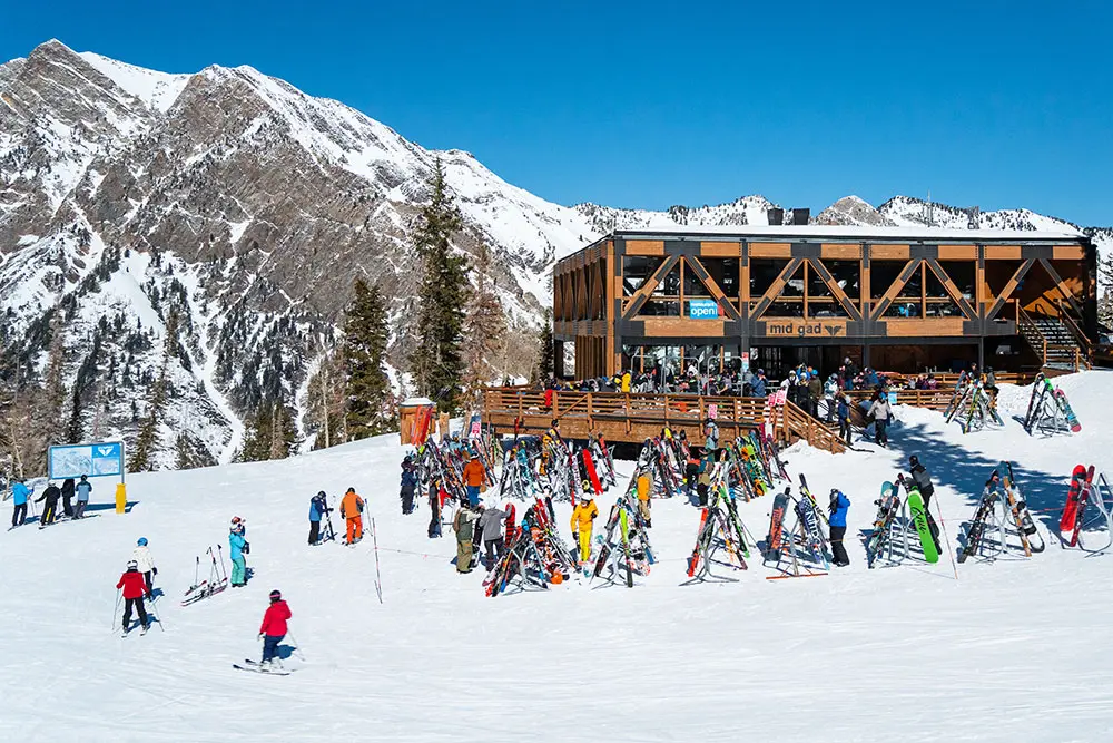 Mid-gad restaurant at Snowbird, a mid-mountain dining option