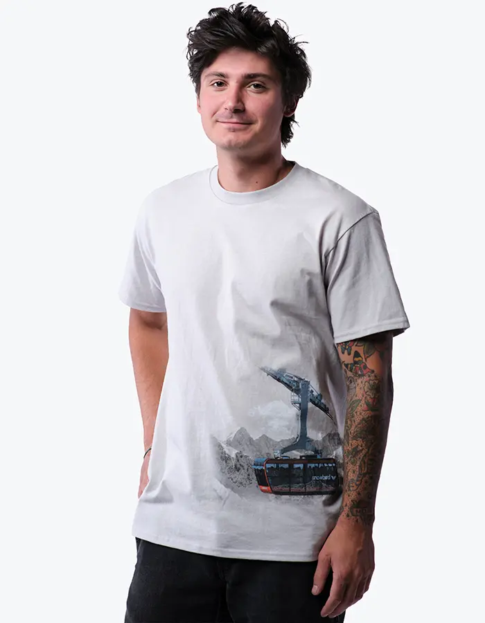 Snowbird white tram tshirt