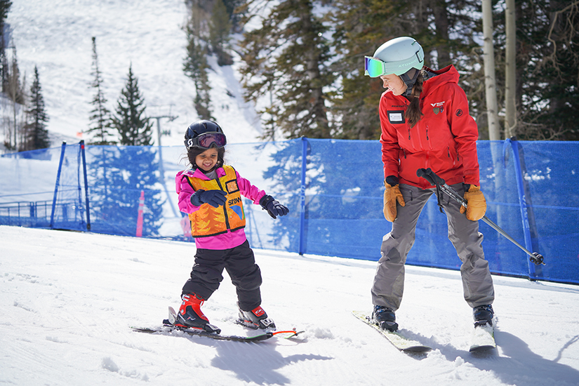 kids ski lessons and youth snowboard lessons at Snowbird