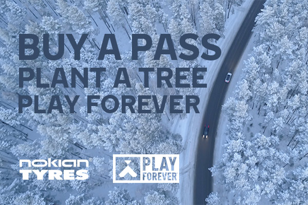 ESnowbird & Nokian Tyres Plant A Tree for every pass sold