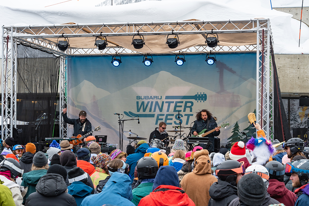 Spring live music at Subaru Winterfest at Snowbird